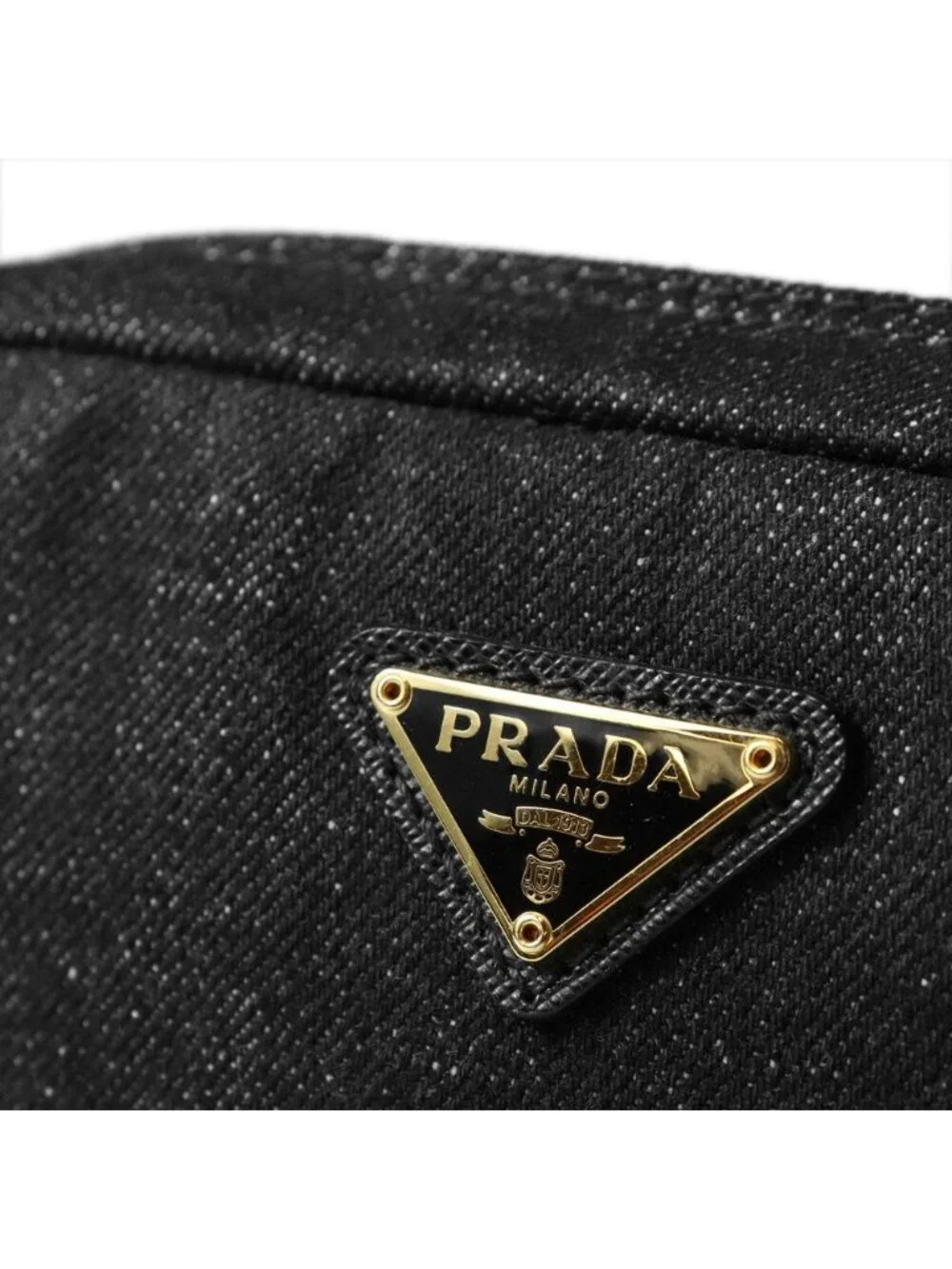 Prada Pouch Denim Black